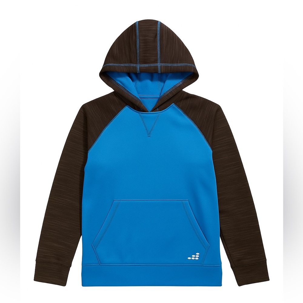 Boys Blue and Black Pullover Hoodie